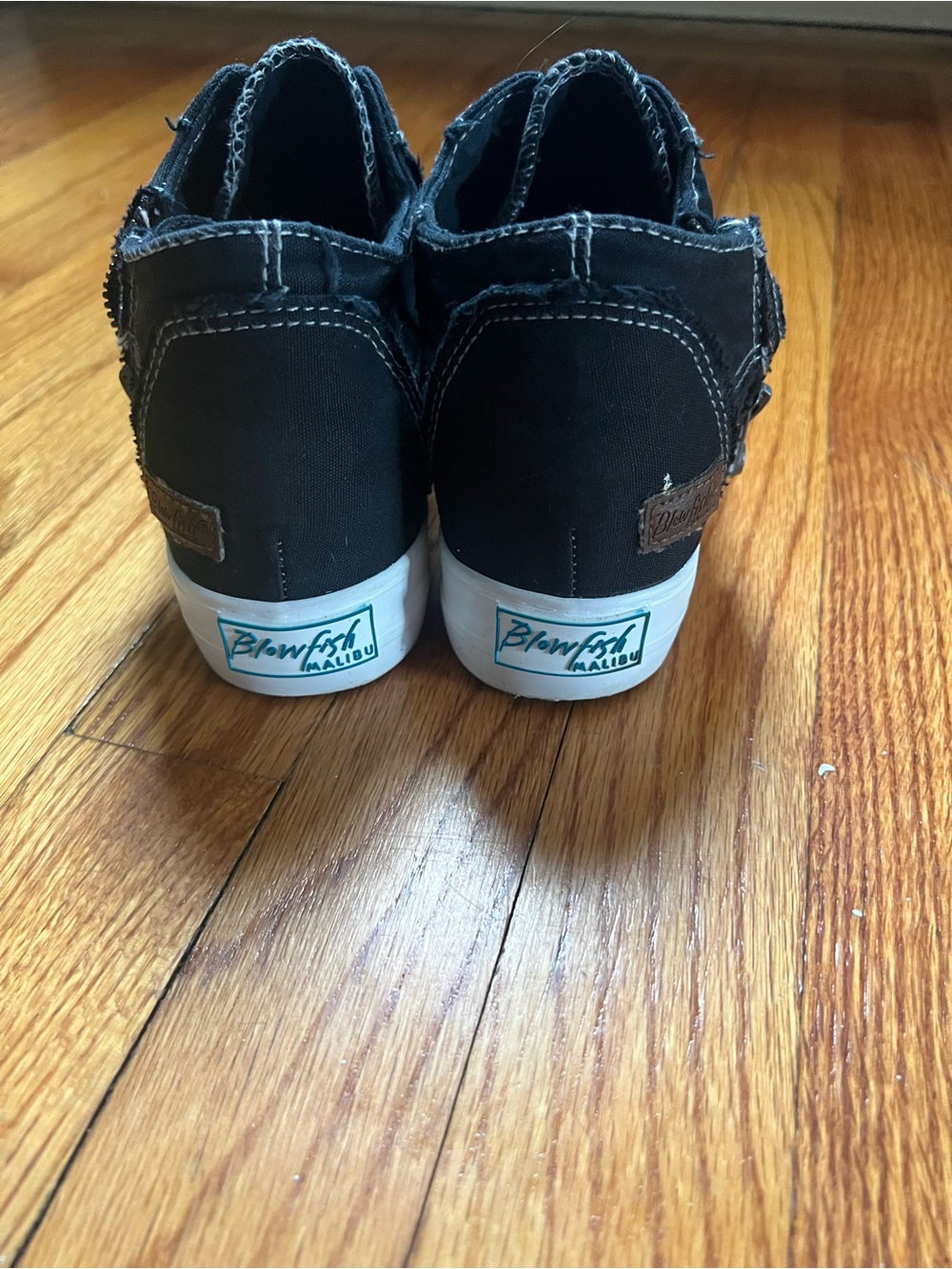 Blowfish Mamba Black Zip-Closure Canvas Sneakers- 7.5 - Picture 6 of 8